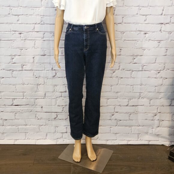 LAUREN RALPH LAUREN - Classic! Premier straight leg mid wash blue jeans - Picture 4 of 12